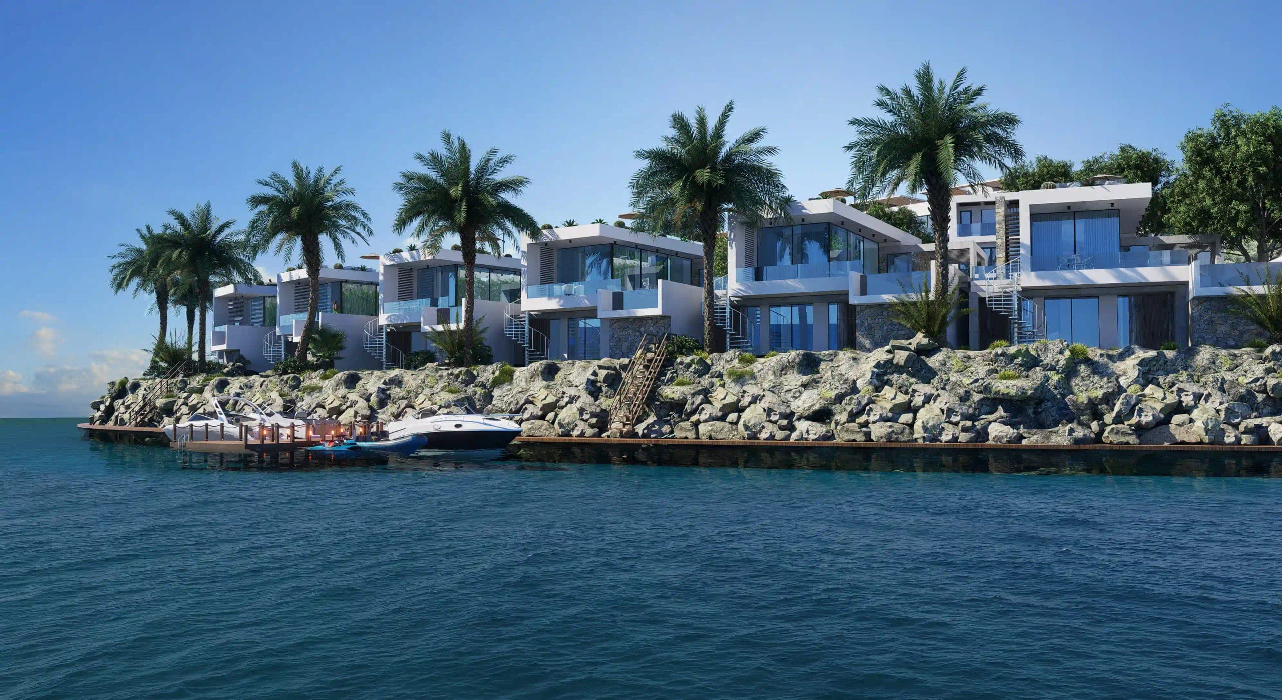 Natulux holiday residences on the Tatlısu coastline, North Cyprus